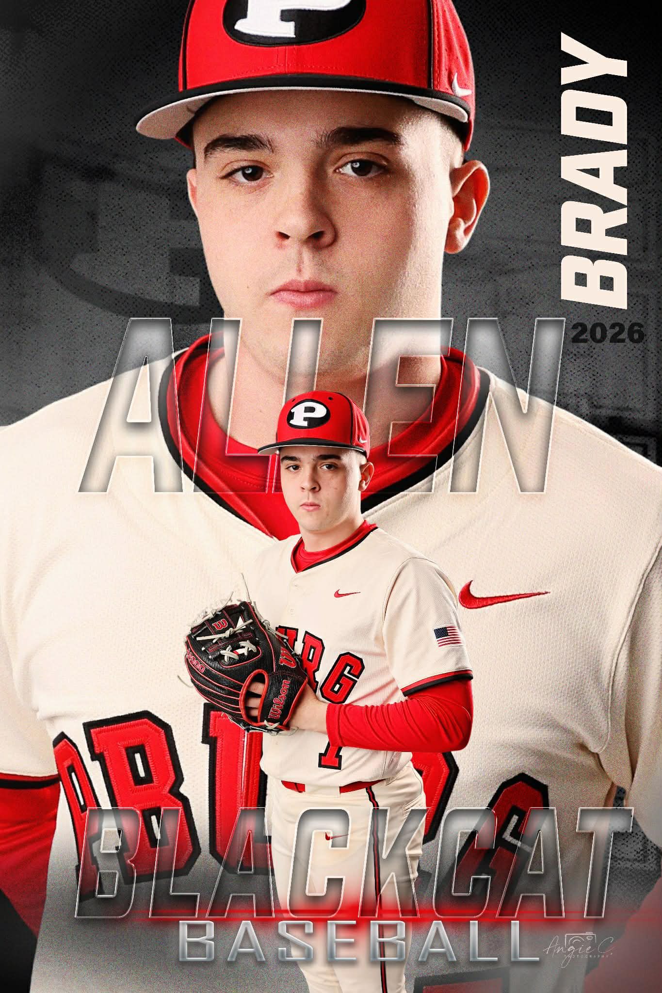 Baseball player composite portrait