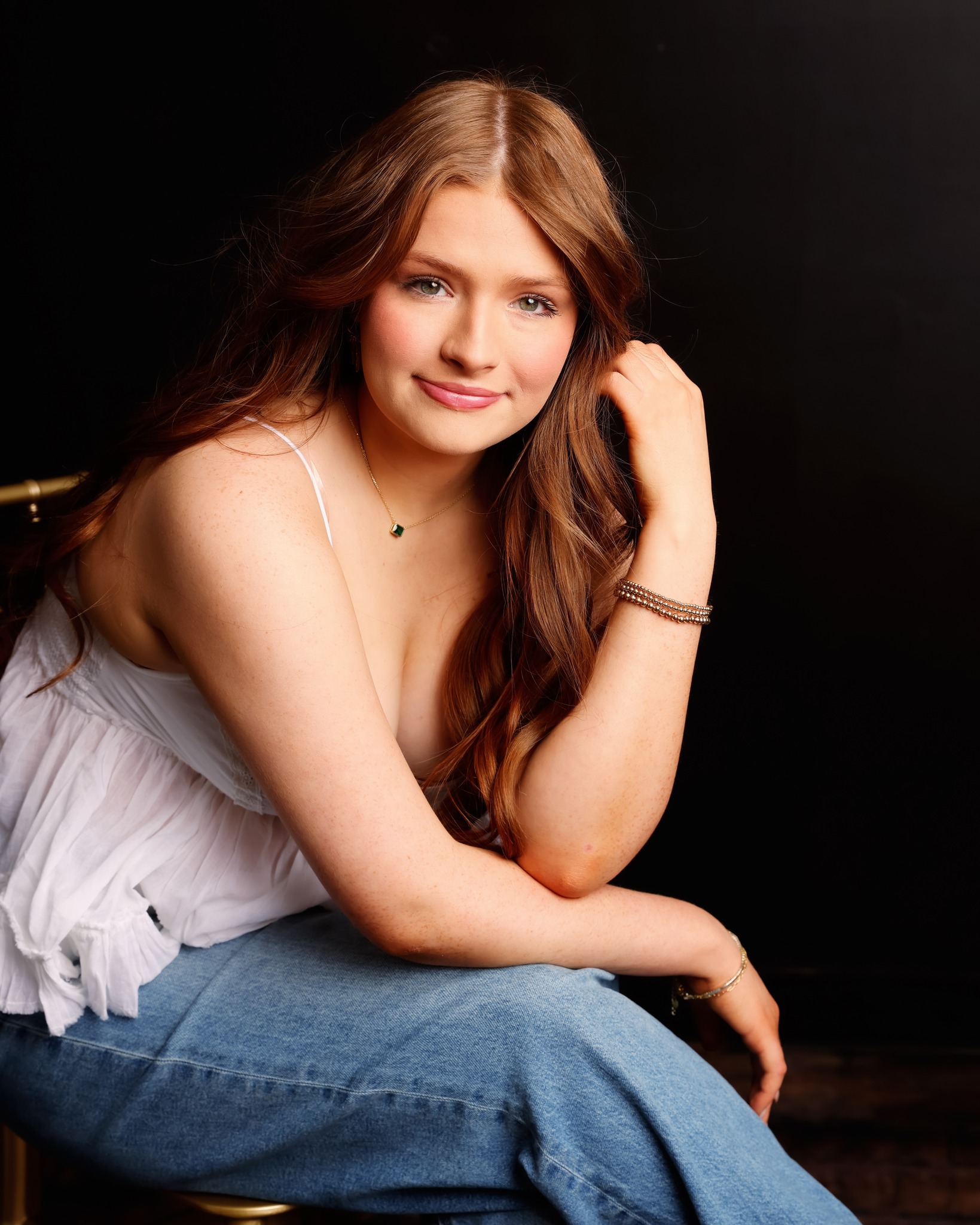 Studio senior portrait