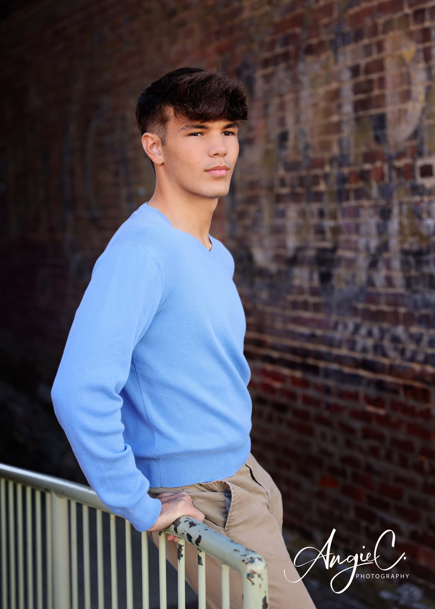 Athlete portrait urban setting