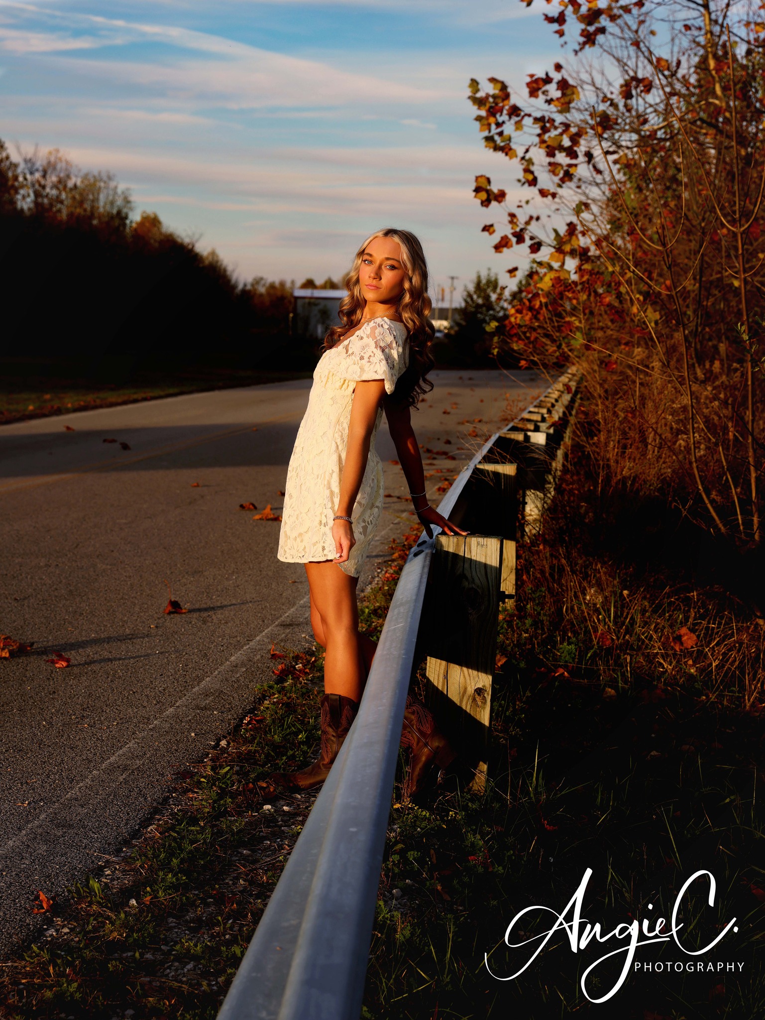 Senior portrait at golden hour — Eastern Kentucky